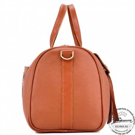 Женская кожаная сумка "Византия" (рыжая)